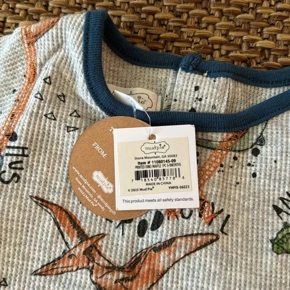 Mudpie Infant Dinosaur Outfit - Picture 3 of 7